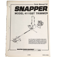 1990 Snapper Trimmer 4111SST Parts Manual Vintage Original USA