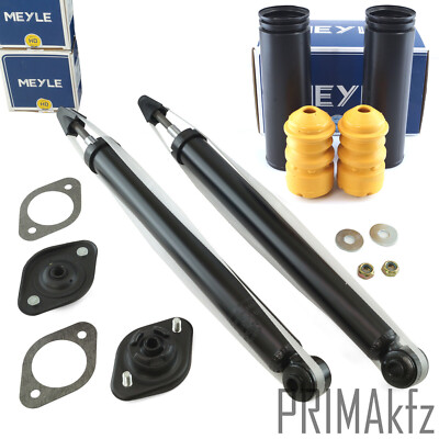 2x Stoßdämpfer + MEYLE Staubmanschette Domlager hinten für BMW 3er E36 E46 