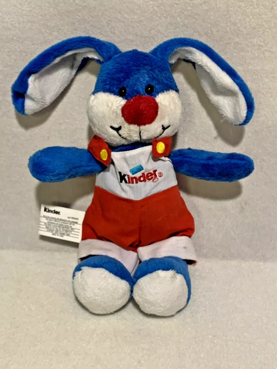 Kinder Surprise Blue Plush Bunny w Overalls Ferrero Rabbit eBay