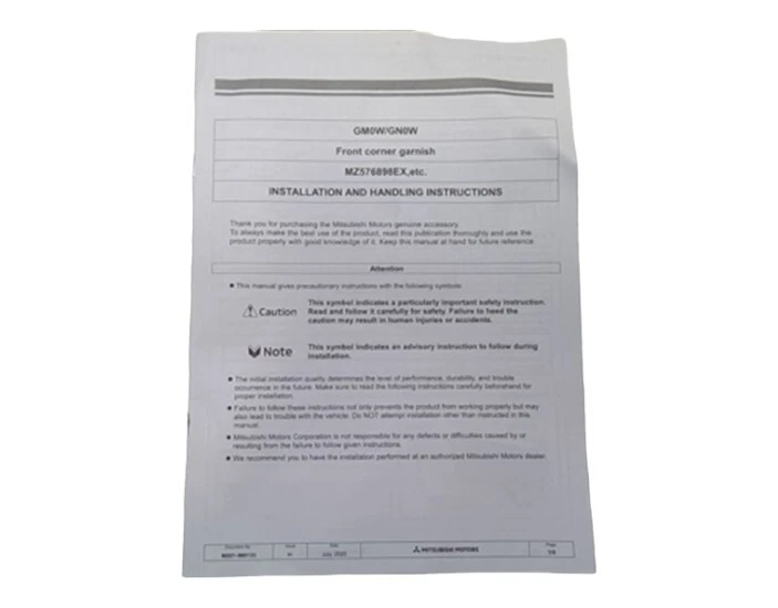 MITSUBISHI OUTLANDER 2022-2023 EFECTOS DELANTEROS MZ576901EX NUEVO OEM Foto 4 de 4