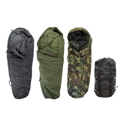 GENUINE U.S. MILITARY ISSUE US Military 4 Piece Modular Sleeping Bag Sleep System MSS