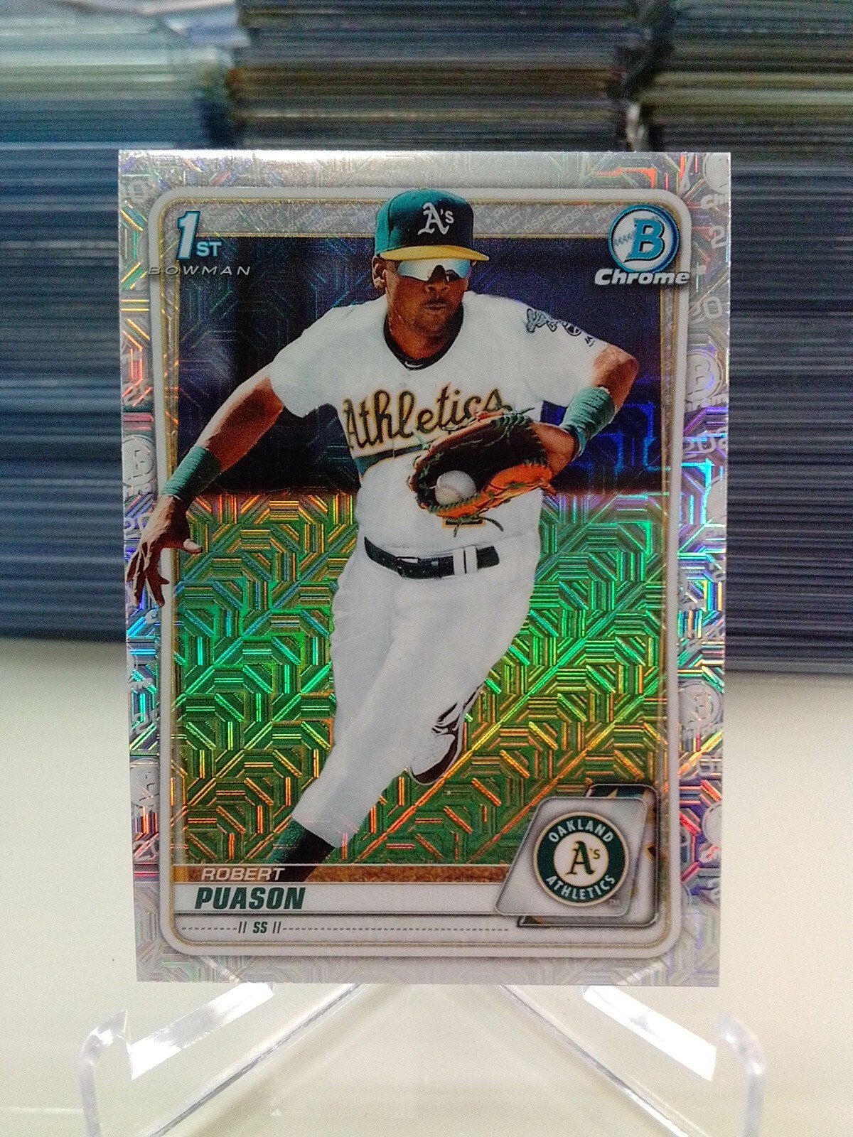 2020 Bowman Chrome Robert Puason 1st Mojo Refractor Prospect #BCP-145