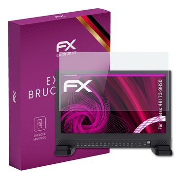 atFoliX Glasfolie für Seetec 4K173-9HSD Displayfolie 9H Schutzpanzer
