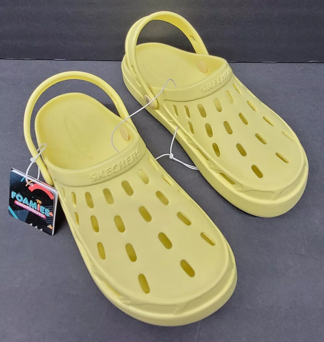 Skechers slip on womens on sale yellow