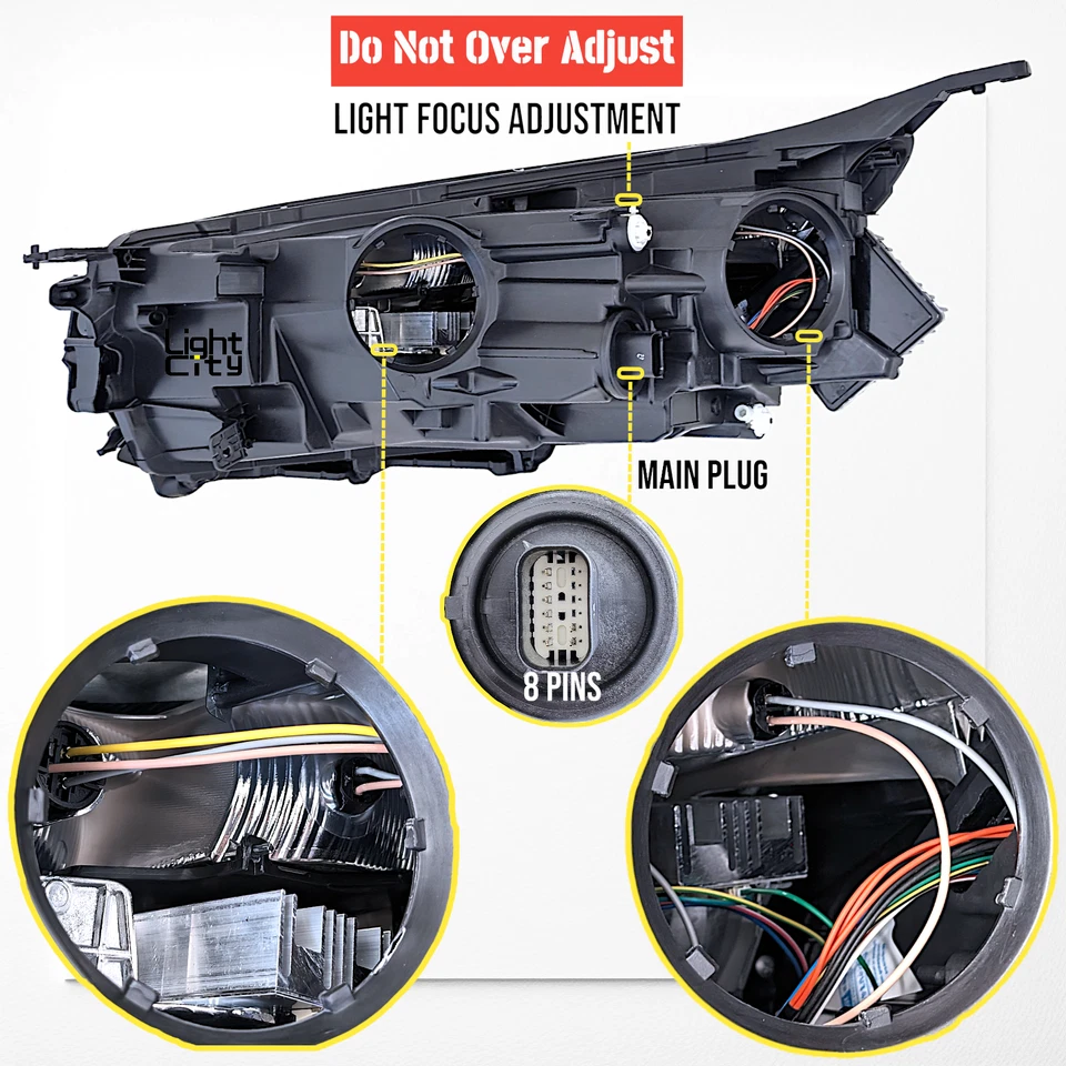 For 2022-2024 Chevy Equinox LS LED Reflect Headlight w/ Halogen Signal L+R Pair Foto 4 de 4