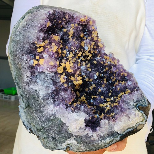5840g Natural Agate Amethyst geode quartz Druzy crystal specimen Healing AE343 - Picture 16 of 17