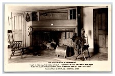 RPPC Old Fieplace Whittier Birthplace Haverhill Massachusetts MA Postcard H19
