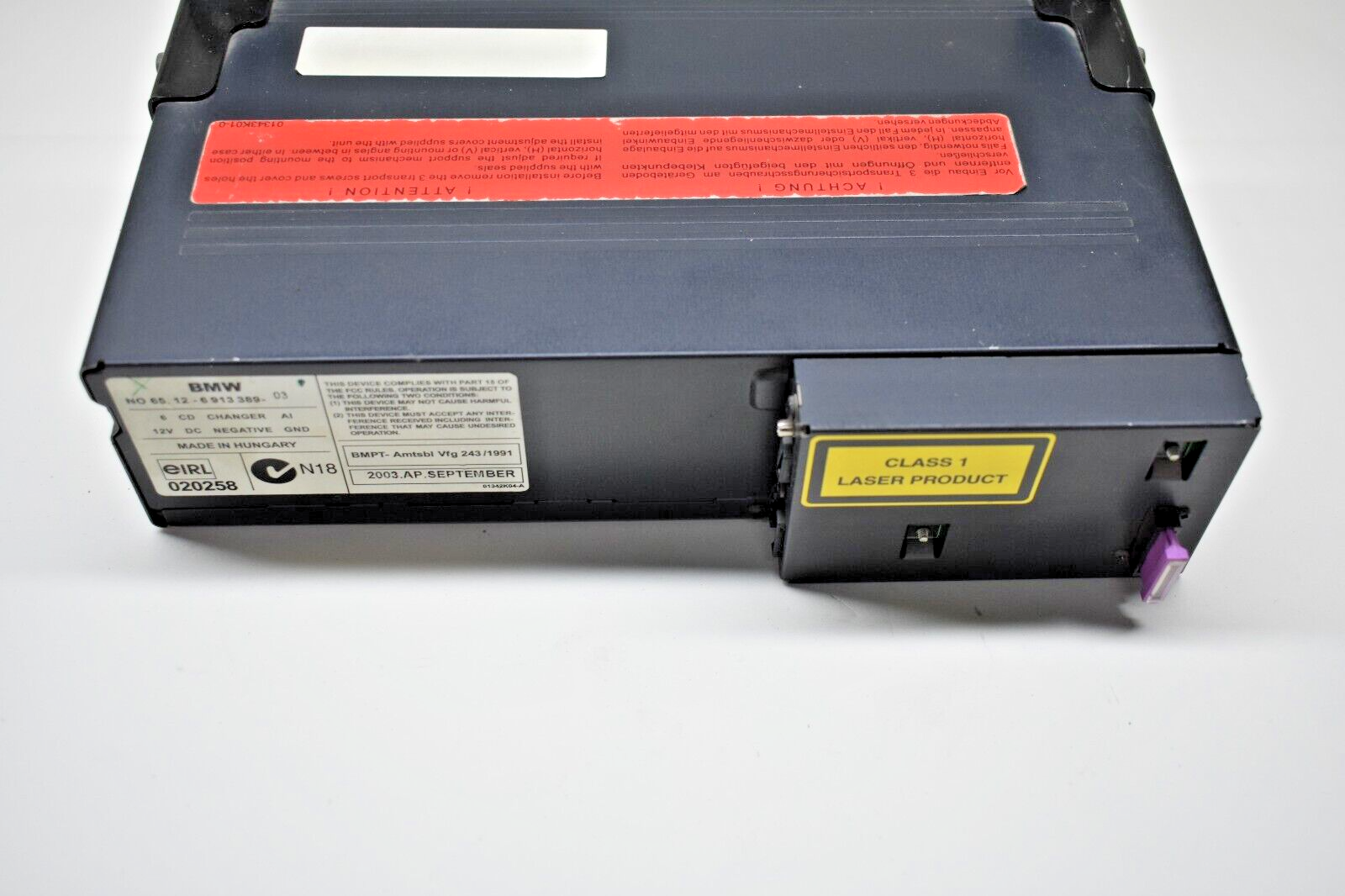 BMW OEM 6 Disc CD Changer Magazine 65126913389 for sale online | eBay
