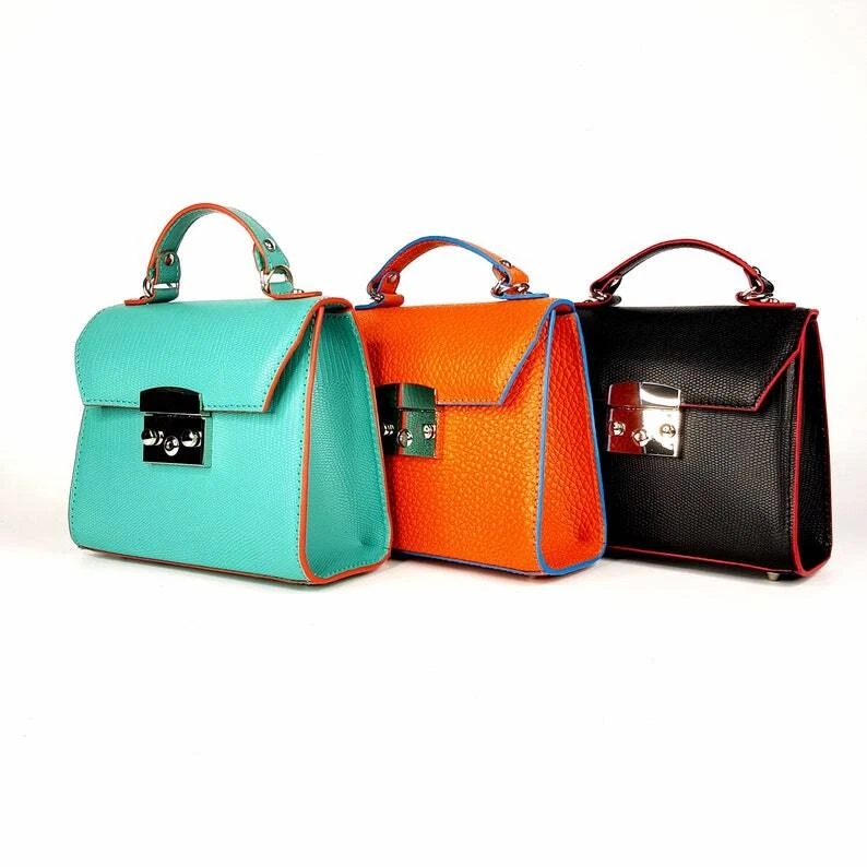 COACH Borsa a tracolla donna VERA PELLE nera donna borsa a tracolla regalo per lei