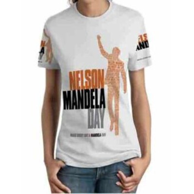 New Women's T-Shirt Nelson Mandela Make Every Day A Mandela Day