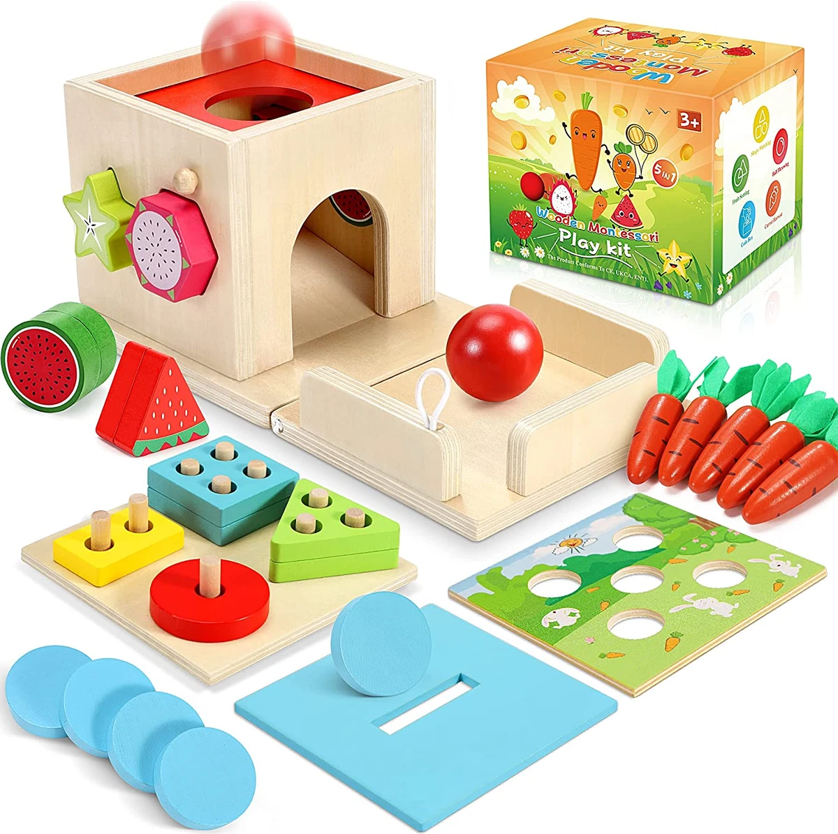 Giochi Bambini 2 Anni  5 in 1 Giochi Montessori 1 Anno