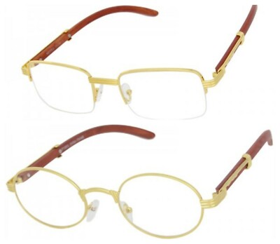 Gafas de Sol Lentes de Moda para Hombres y Mujeres Nuevo Espejuelo Clear Eyewear