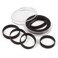 XL Coin / Medals Capsules 29-76mm w/ Spacing Rings Lighthouse Big Holders 2-pack