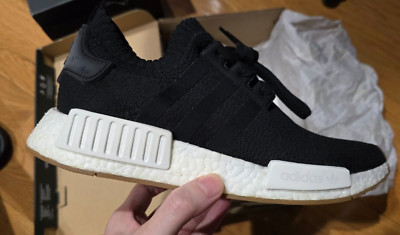 ADIDAS NMD_R1 PK MENS 8 NEW BY1887 DEADSTOCK BLACK GUM PACK RARE