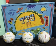 TaylorMade TP5 pix Taco Golf Balls 2024 1 Sleeve 3 Balls