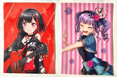 Bang Dream Girls Band Party Clear Document File Folder Ran Mitake & ako udagawa