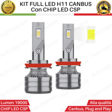 KIT FULL LED H11 6000K CANBUS XENO 19000 LUMEN FENDINEBBIA PER SMART FORFOUR 453