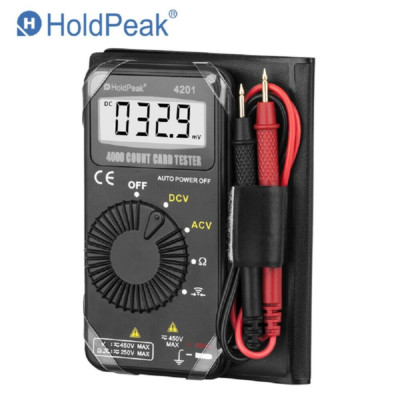  Ultra-small Digital Multimeter 4000 count auto ranging AC DC Voltage, resistanc