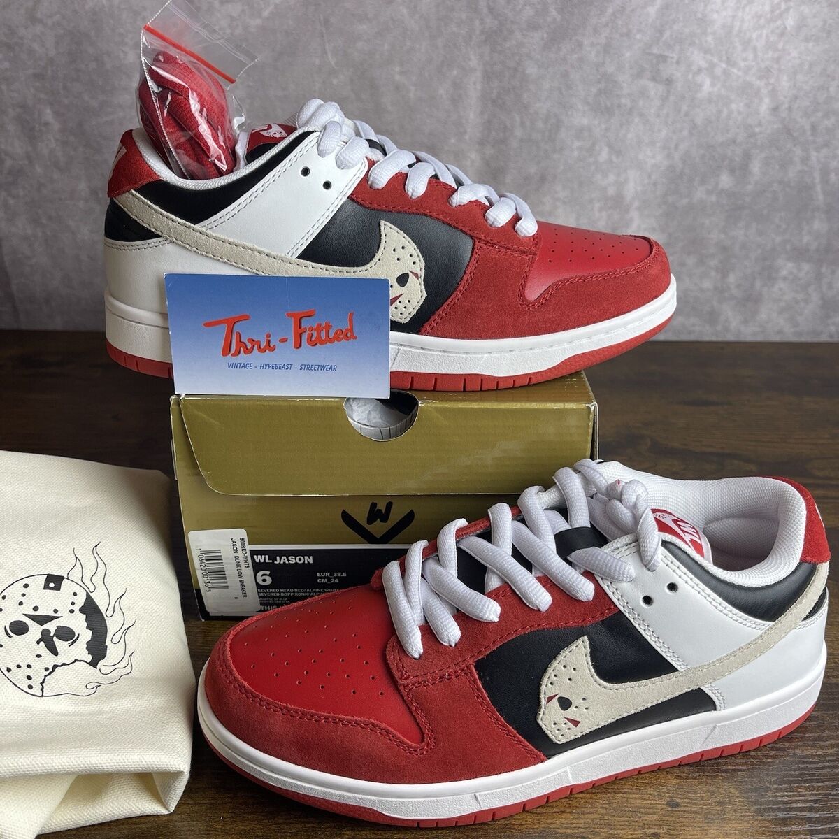 NEW Dunk Low SB Custom x Warren Lotas Jason Voorhees Size 6 NEW Dunk Low SB Custom x Warren Lotas Jason Voorhees Size 6