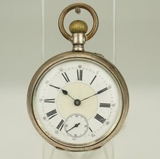 Rare Antique Silver Pocket Watch Men's no fusee duplex chronometer repeater RAR