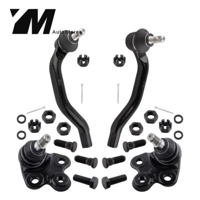 Front LH&RH Lower Ball Joints Outer Tie Rods for 2006-2010 2011 Honda Civic