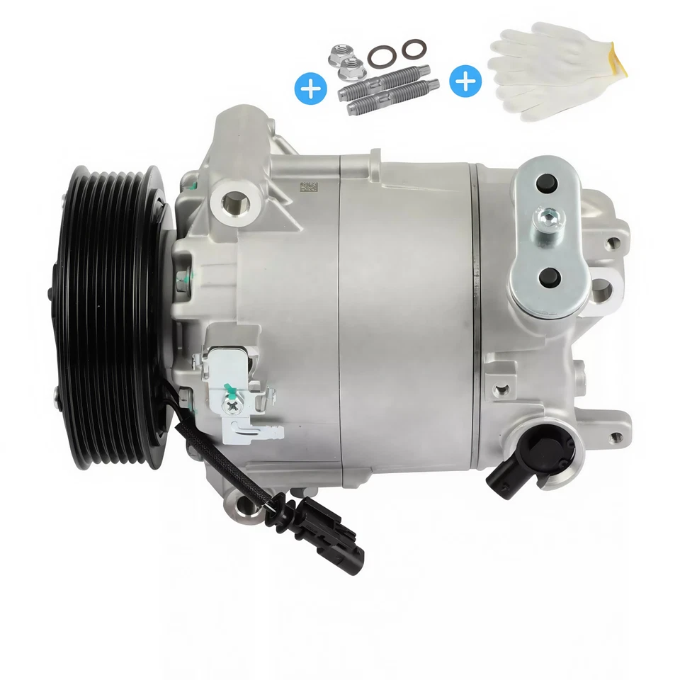 New A/C Compressor w/ Clutch for Chevrolet Malibu 2013-2014 L4 2.4L Impala Buick Foto 3 de 4