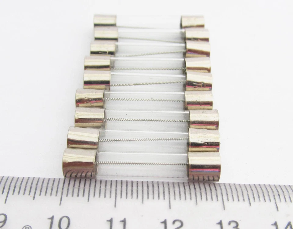 10 Pcs 6x30 Slow Blow Glass Fuse 6mm x 30mm 250V Slow Blow T0.25A-T15A - Image 4 of 4