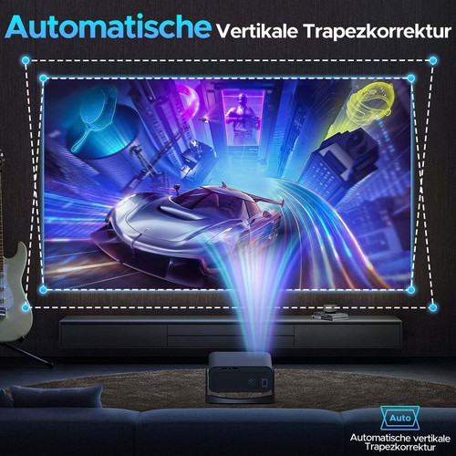 Mini Beamer UHD 4K Projektor LED WiFi6 Bluetooth Android Heimkino für iPhone/iOS - Bild 5 von 9