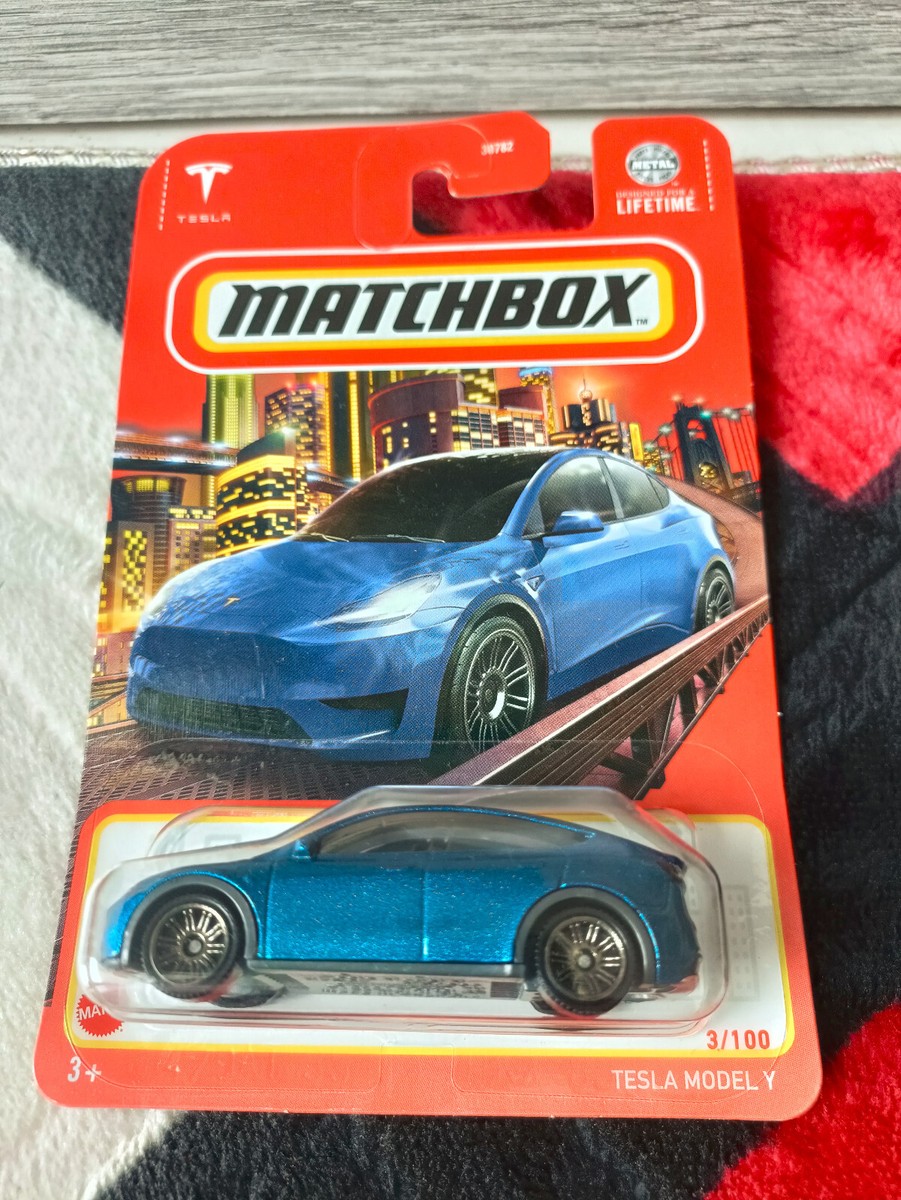 Brand New Matchbox Tesla Model Y Blue 3/100 Mainline 2024