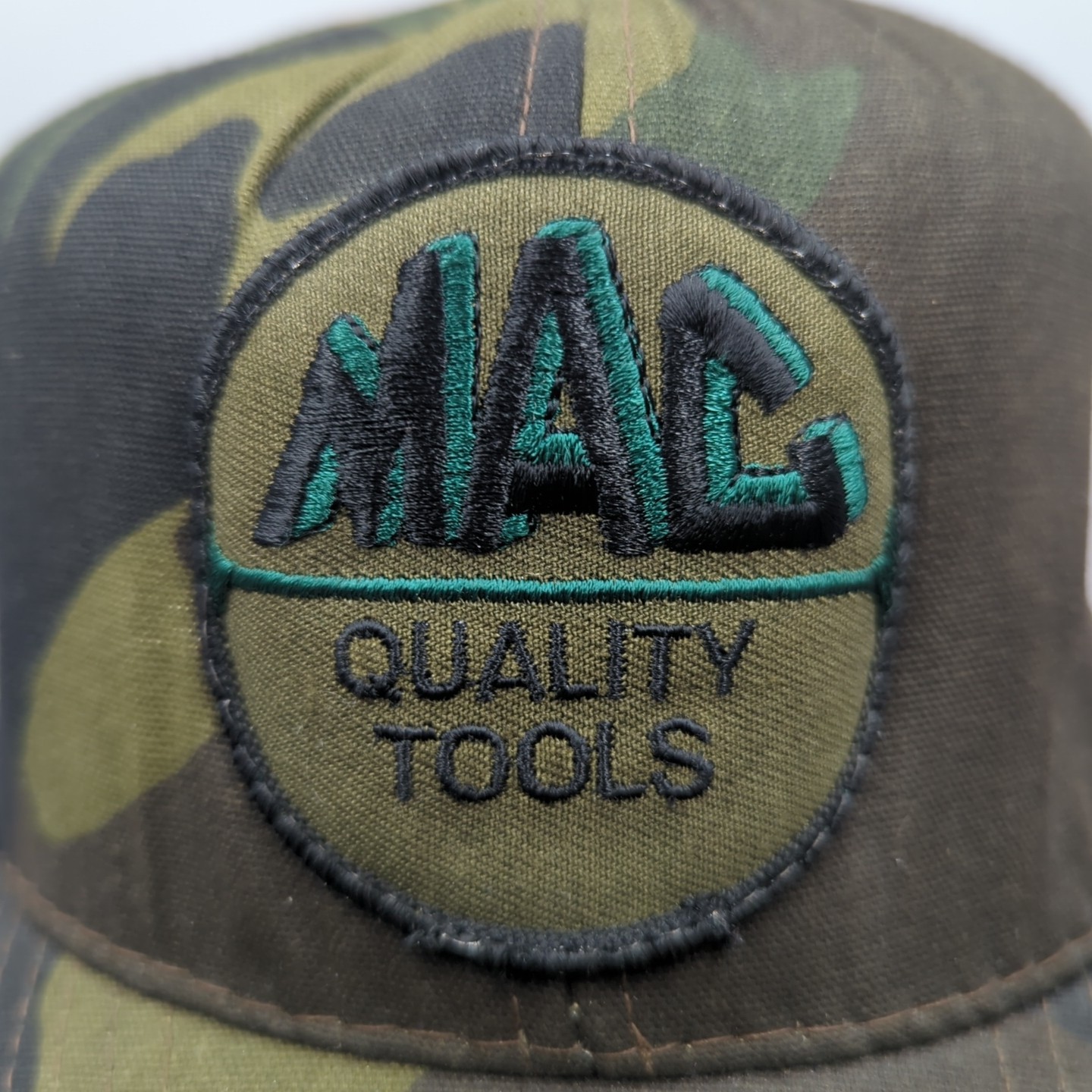 MAC TOOLS Patch Snapback Trucker Baseball Hat Gre… - image 2