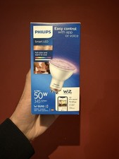 Philips Wiz GU10 Colour Changing Smart LED Wi-Fi Bulbs 1 Pack Bluetooth -Sealed