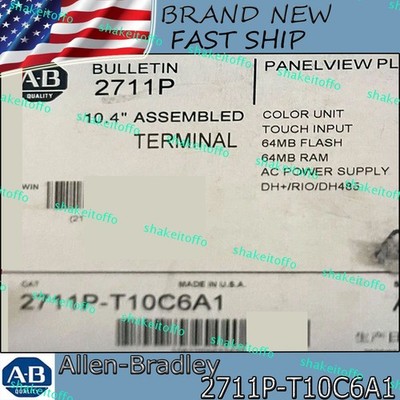 2711P-T10C6A1 Brand New Factory Sealed AB PanelView Plus Free Ship US