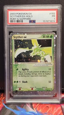Scyther ex 102/109 EX Ruby & Sapphire Holo