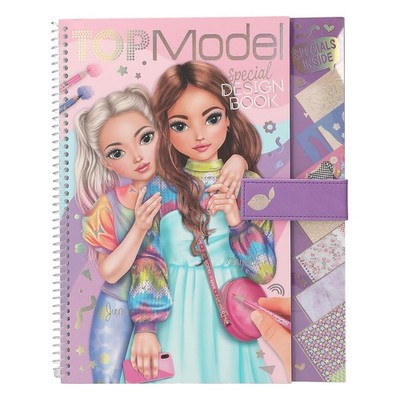 Depesche TOPModel 13584 Colouring Book with 33 Pre-Printed Pages for Design