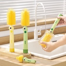 Baby Bottle Cleaner Set Cup Cleaning Tool Silicone Glass Cup Cleaning Brush