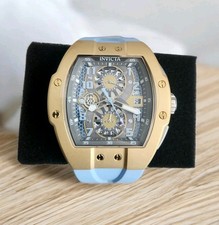 Invicta Racing Pitlane Men's Watch 47mm Quartz Light Blue