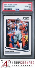 2018 PANINI SCORE #83 DAK PRESCOTT COWBOYS  PSA 10