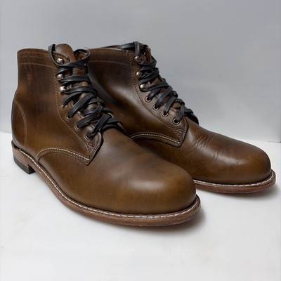 Wolverine 1000 Mile Plain Toe Classic Boot 11.5 D Mens Brown Casual Dress Boots