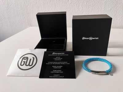 Guitarwrist Coldplay Armband blau Gitarrensaiten Chris Martin 6,5 inches XS