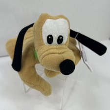 THE DISNEY STORE BEANIE BEAN BAG PLUSH PLUTO DOG 9" Walt Disney With Tags