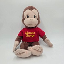 Gund Curious George Plush Monkey Red Shirt Stuffed Animal 17 Inch