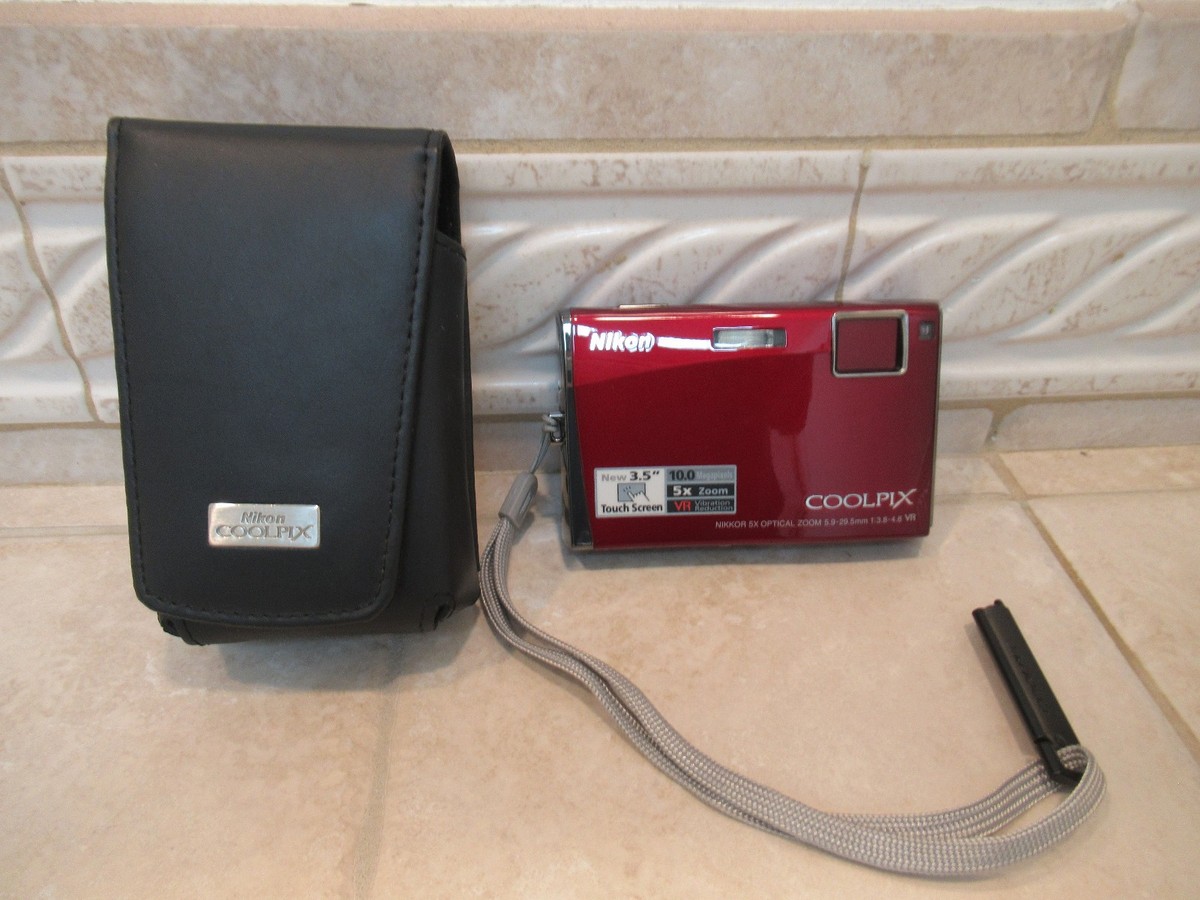 Nikon COOLPIX S60 10.0MP Digital Camera - Burgundy for sale online