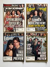 Entertainment Weekly Magazine Movie Previews 2001 Lot of 4 Lord of the Rings