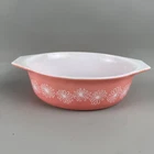 Vintage Pyrex Pink Daisy 043 1 1/2 Qt Oval Casserole No Lid