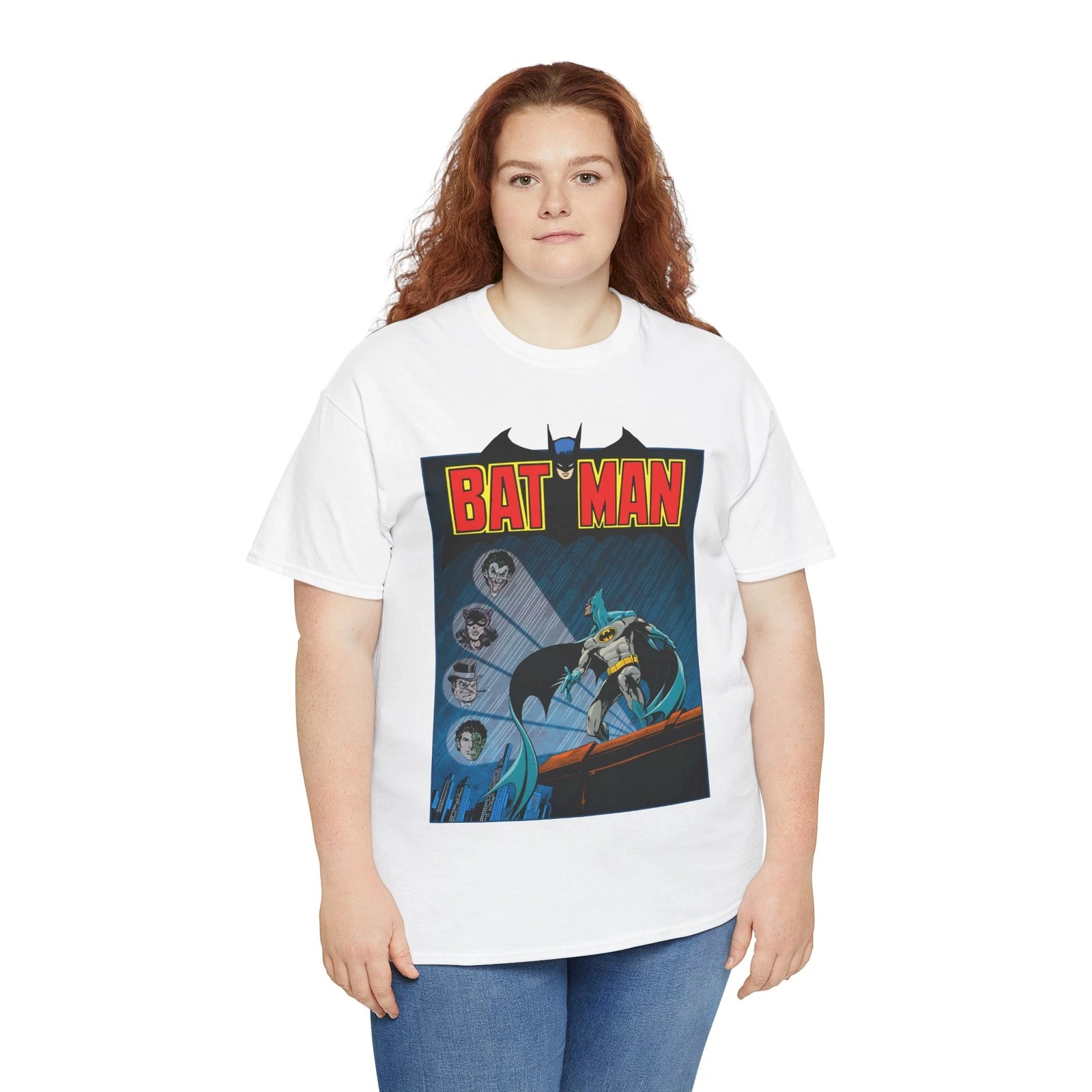 Batman T-Shirt - DC Comics - Catwoman, Joker, Two-Face, Penguin - Bronze Age Art