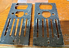 PAIR RARER 20's MOTOR SIDE PLATES FOUND IN A.C. GILBERT ERECTOR SET WOOD BOX