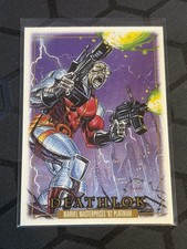 2024 SkyBox Marvel Masterpieces 92 Platinum Deathlok #28 Leather