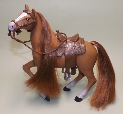 2003 Lanard Horse with Saddle, Brown