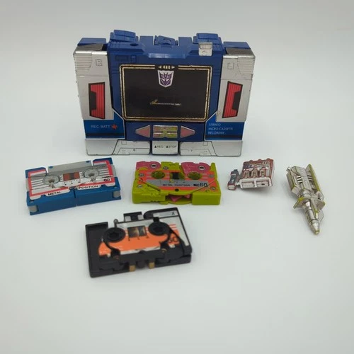 Transformers G1 Takara 1983 Pre-rub Soundwave Cassette Buzzsaw Eject Slugfest