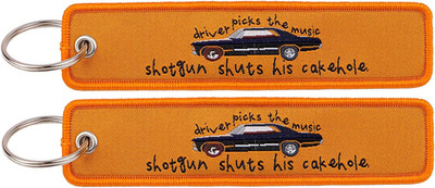 Woven Keychains (2-Packs) - Motorcycle Key Tag for Keys, Cars, Scooters, Aesthet